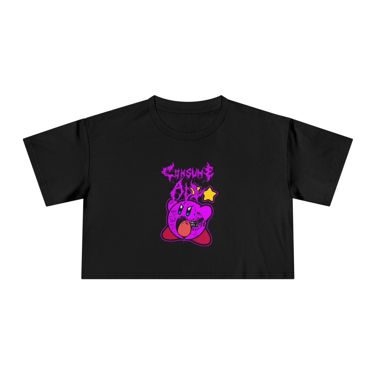 Kirby – Consume all - Women's Crop Tee