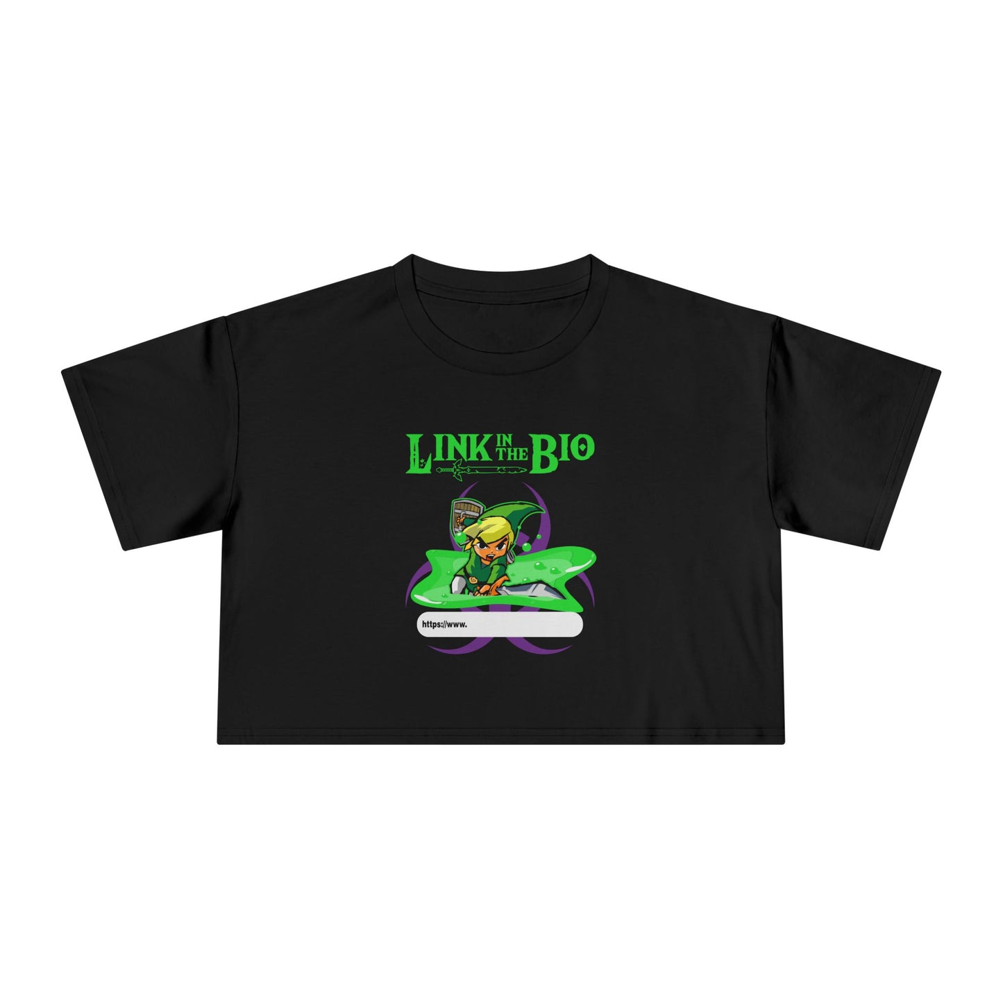 Link in the Bio - Toon Link variant - Women's Crop Tee