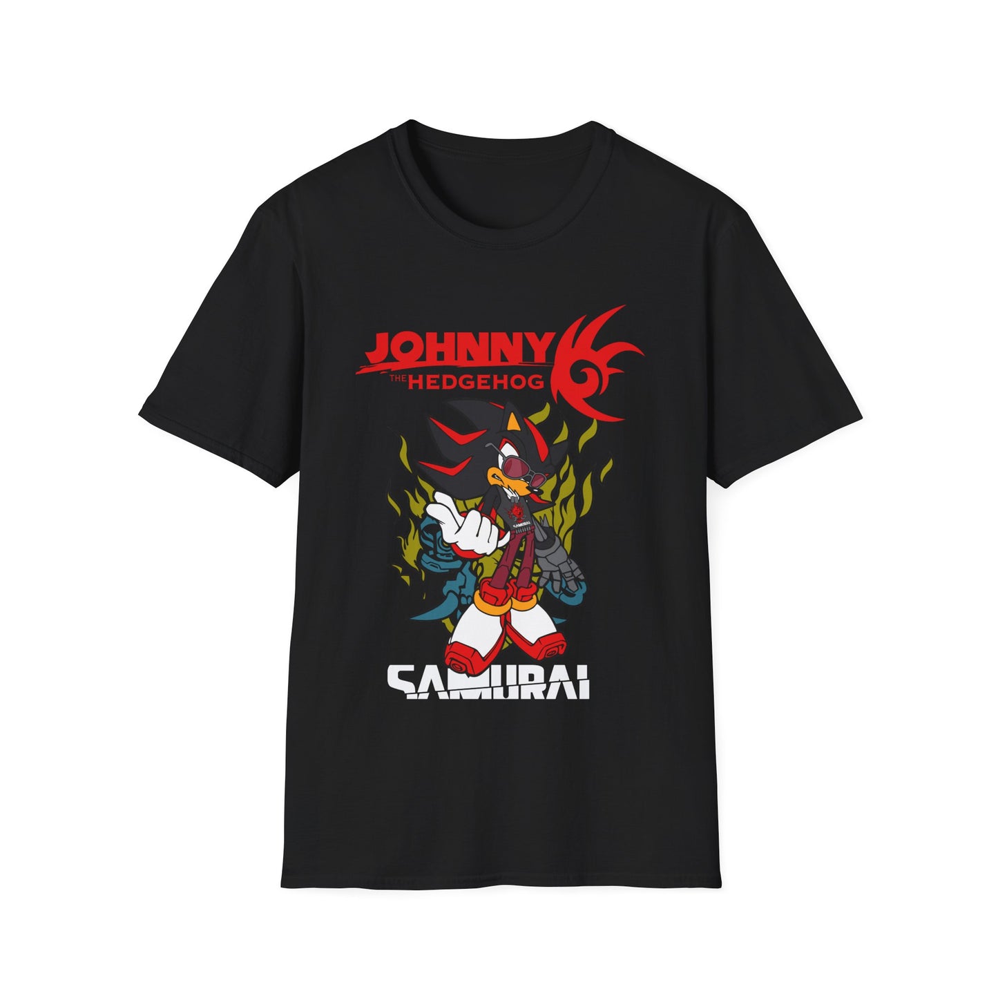 Johnny The Hedgehog- Shadow x Cyberpunk 2077 - Unisex T-Shirt