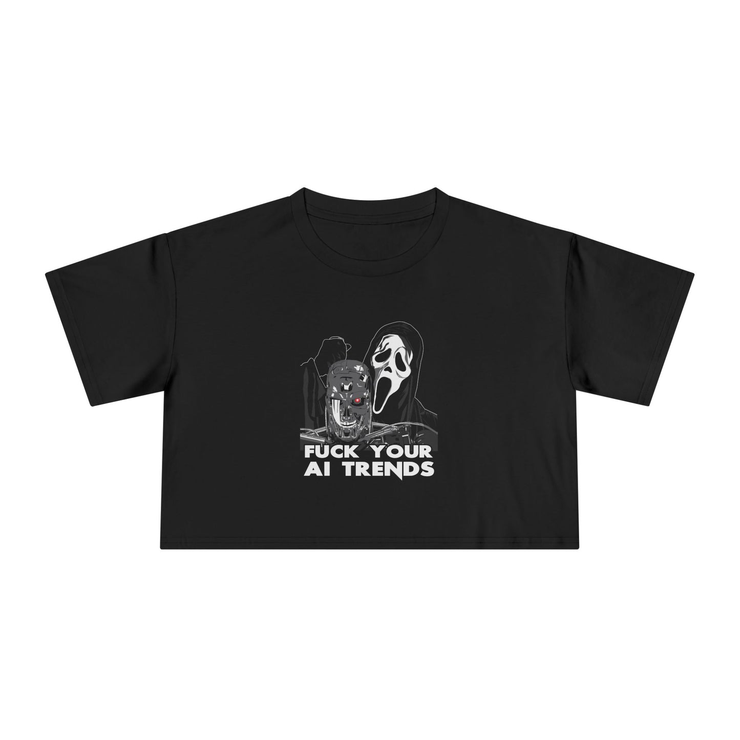 Scream - F*ck your AI Trends - Women's Crop Tee