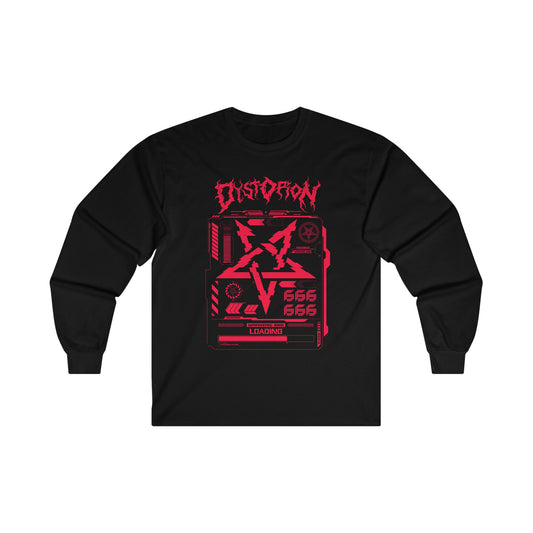 Dystopion - Cyber Glitch Pentagram - Unisex Long Sleeve Tee