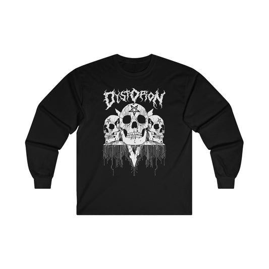 Dystopion - Glitch Skulls - Unisex Long Sleeve Tee