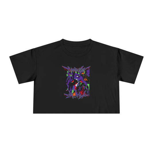Brutal Neon Genesis Evangelion – Unit 01 COLOUR VERSION - Women's Crop Tee
